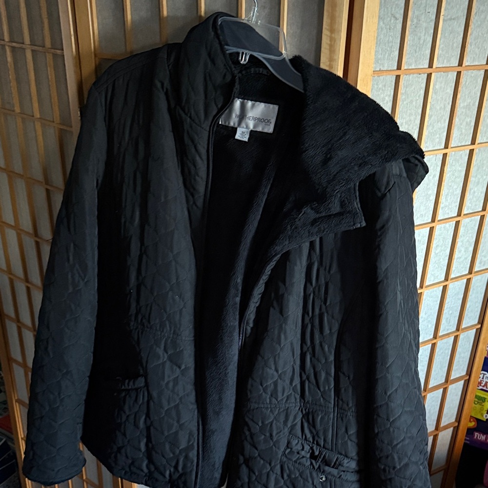 Weatherproof Men's Black Quilted Puffer Jacket
